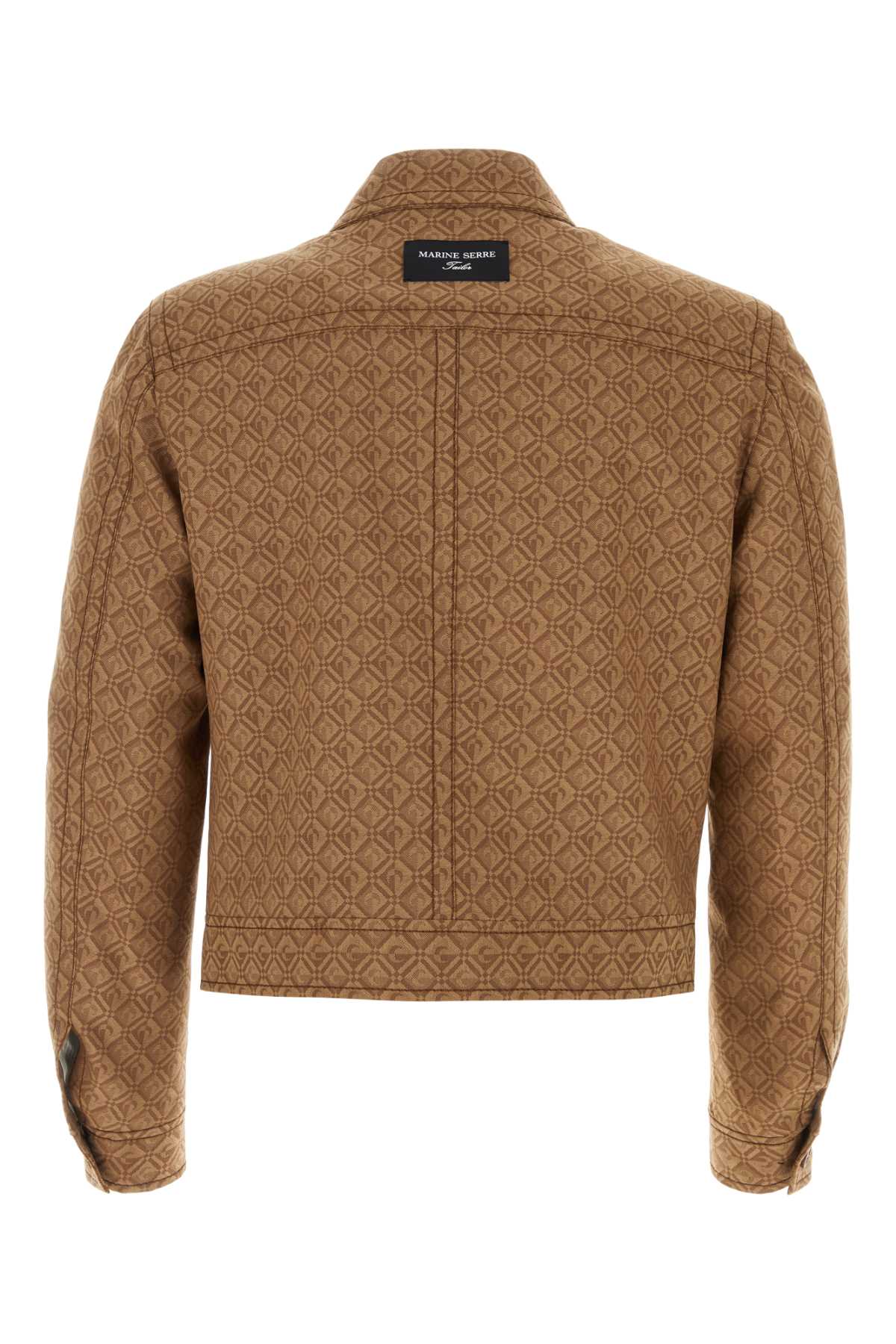 MARINE SERRE Embroidered Stretch Polyester Blend Jacket