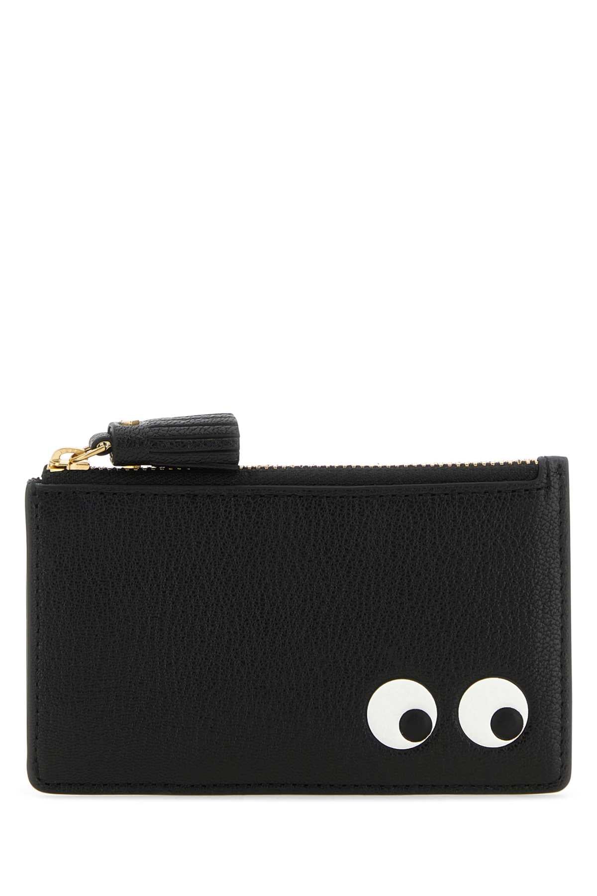 ANYA HINDMARCH Mini Leather Eyes Card Holder - 13 cm x 8 cm