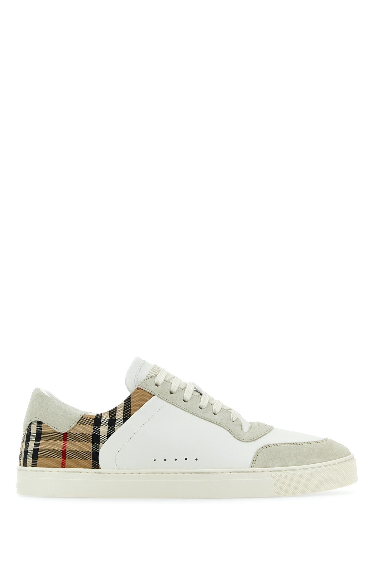 BURBERRY Stylish Multicolor Suede and Leather Sneakers for Men