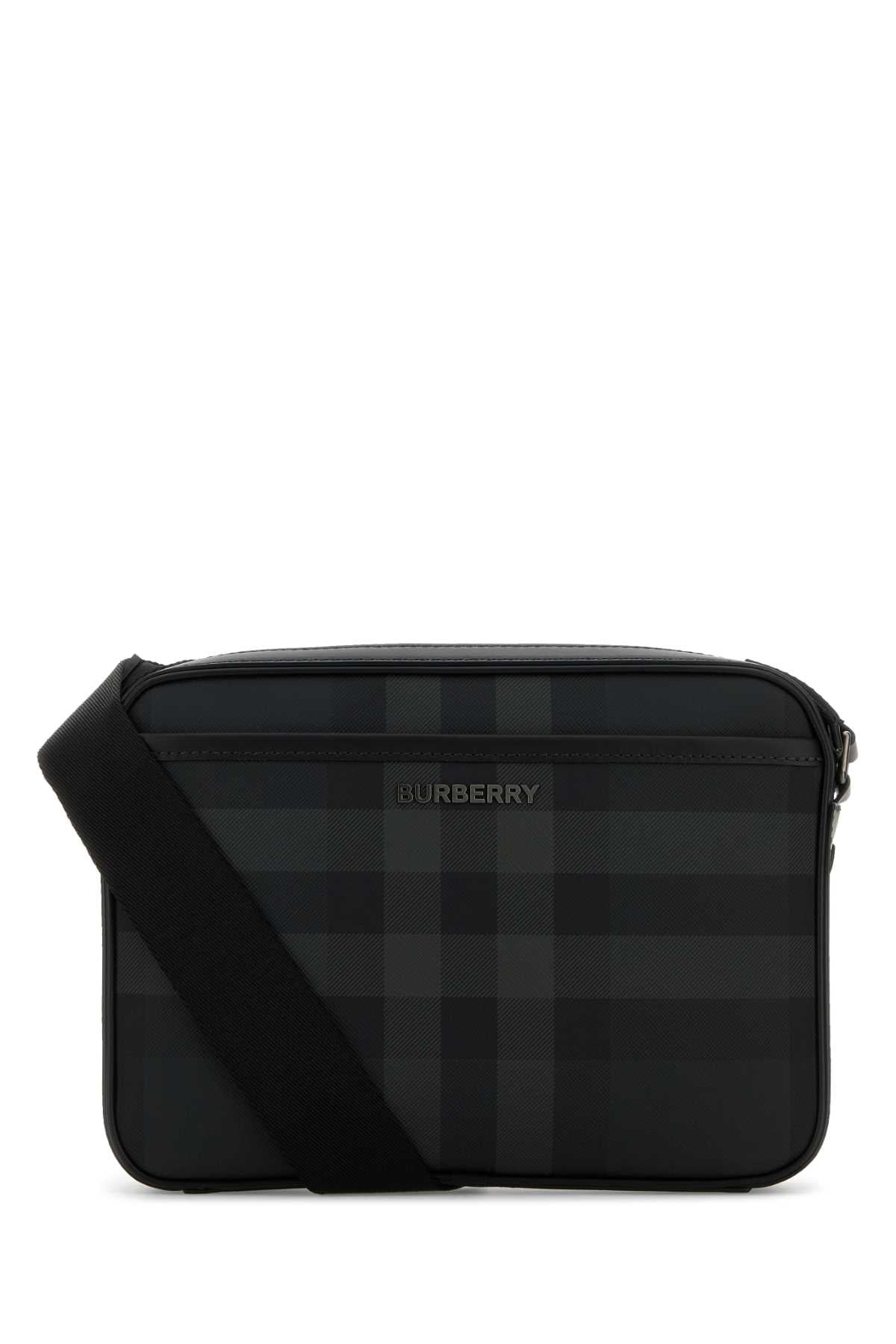 BURBERRY Printed Canvas Muswell Crossbody Handbag - 25 cm x 18 cm