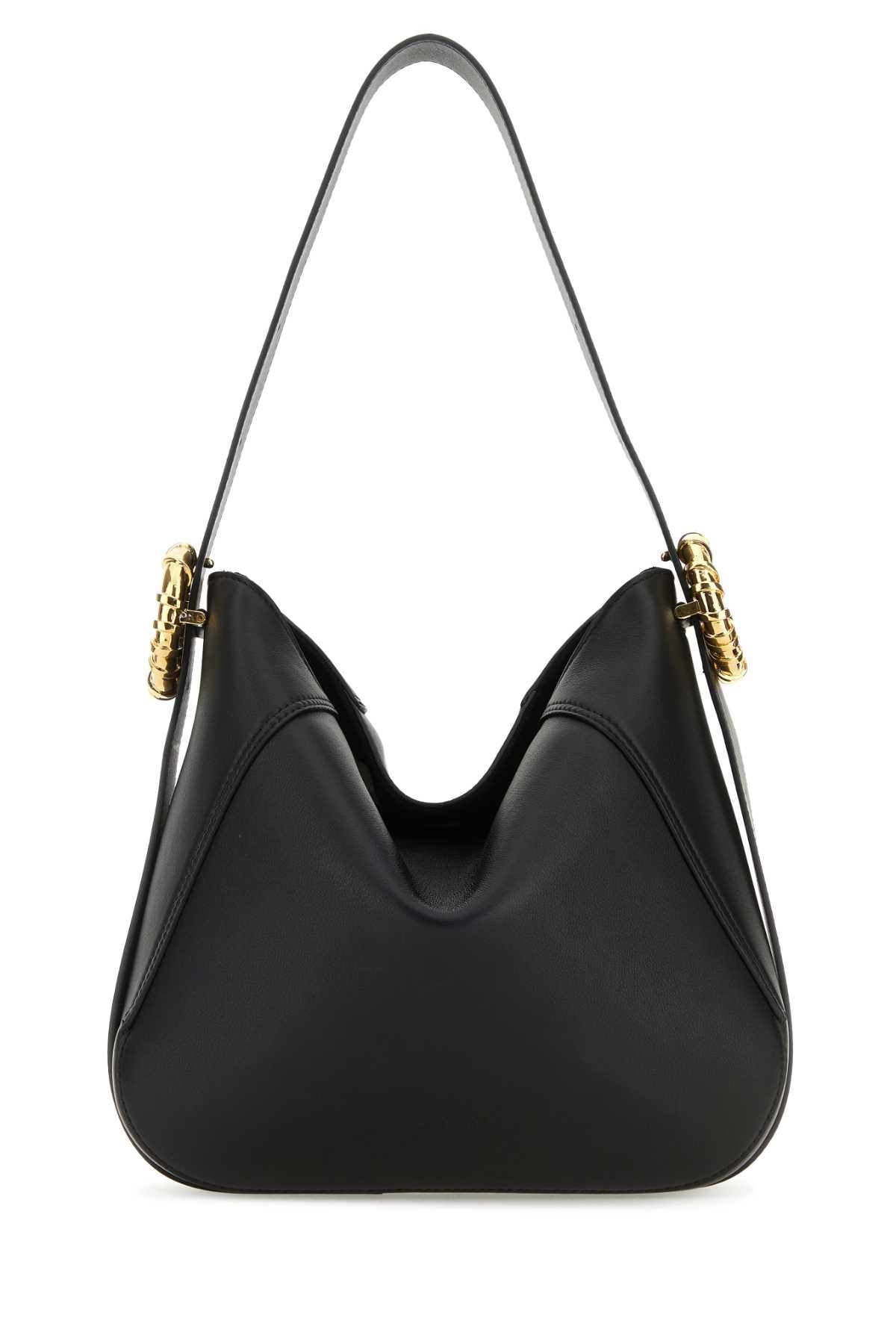 LANVIN Mini Leather Melodie Shoulder Handbag - 24cm x 20cm x 9cm