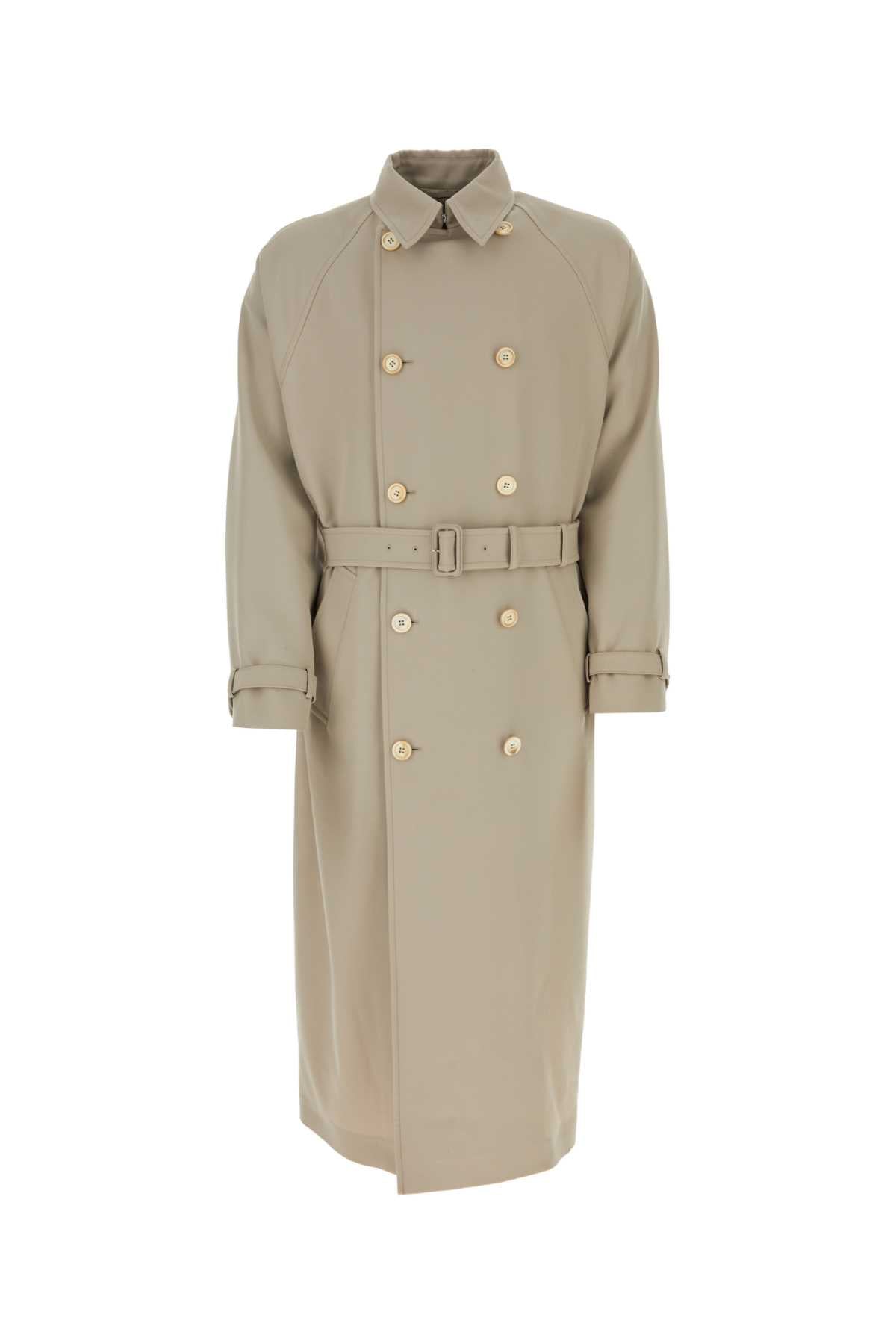 PRADA Cappuccino Gabardine Trench Jacket