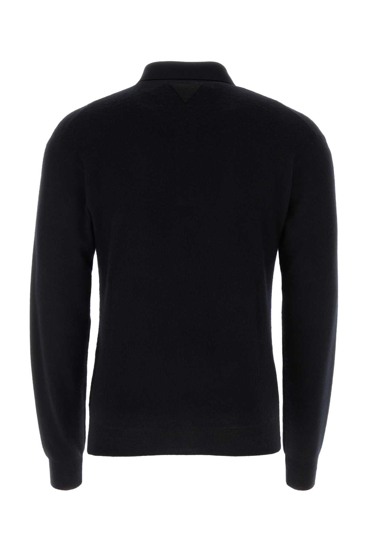 PRADA Cashmere Blend Polo Shirt for Men