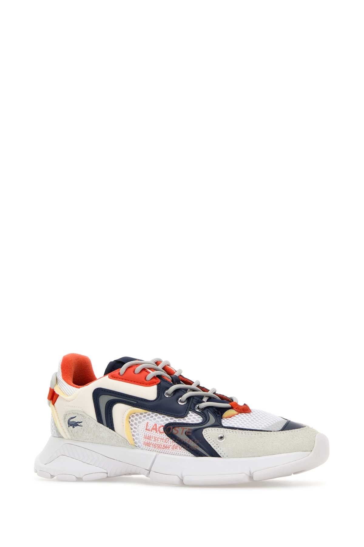 LACOSTE Multicolor Leather and Mesh Neo Sneaker