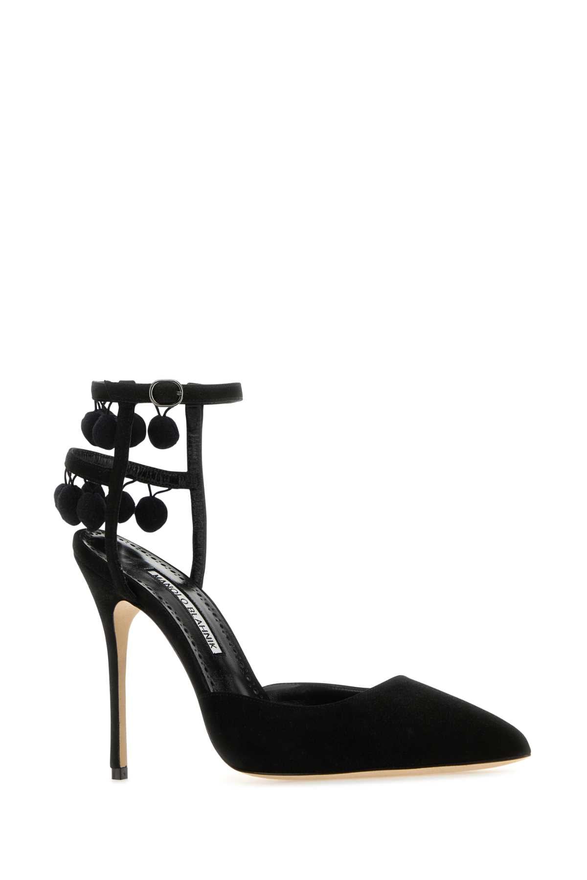 MANOLO BLAHNIK Elevated Suede Tumusami Pumps with 10.5 cm Heel