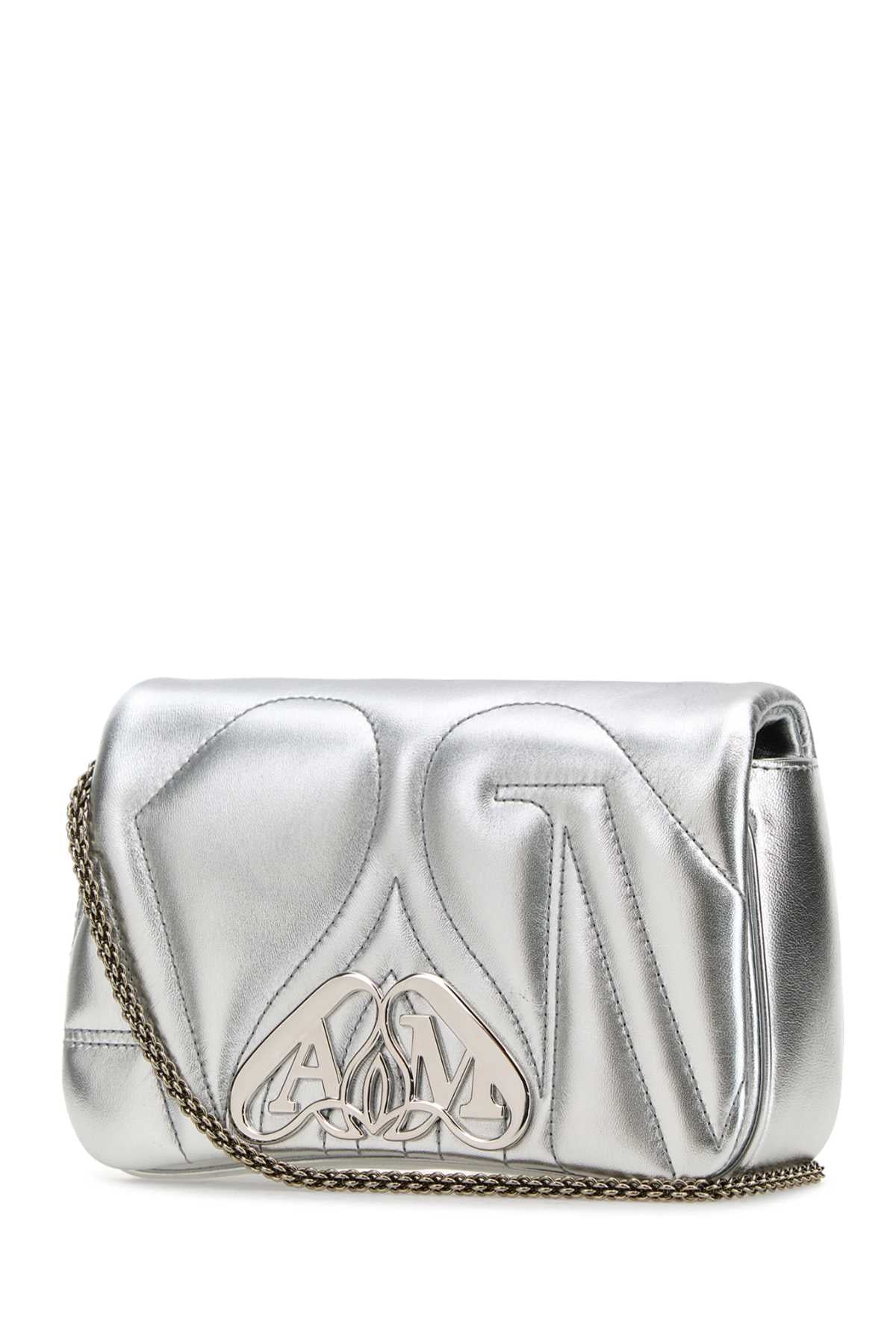 ALEXANDER MCQUEEN Mini Seal Leather Clutch Bag