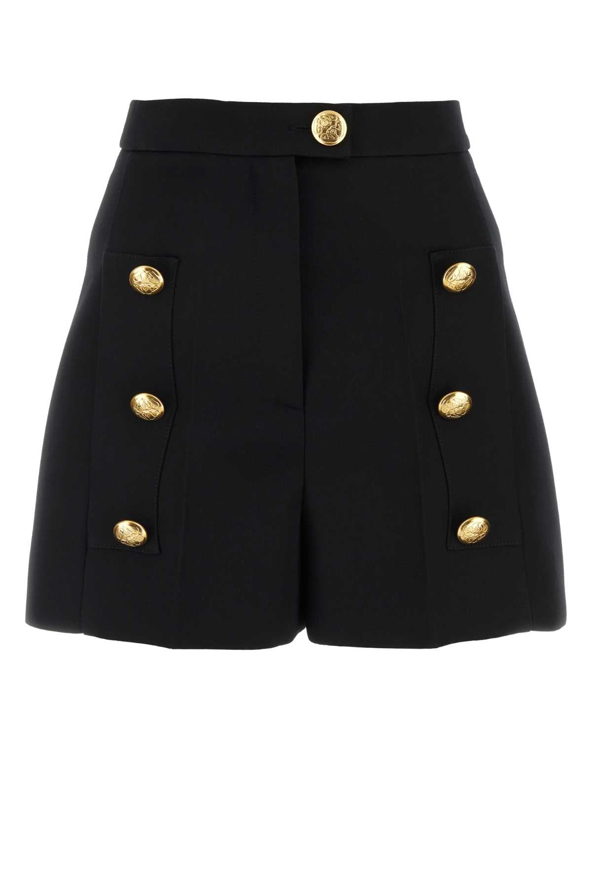 ALEXANDER MCQUEEN Chic Wool Mini Shorts for Women