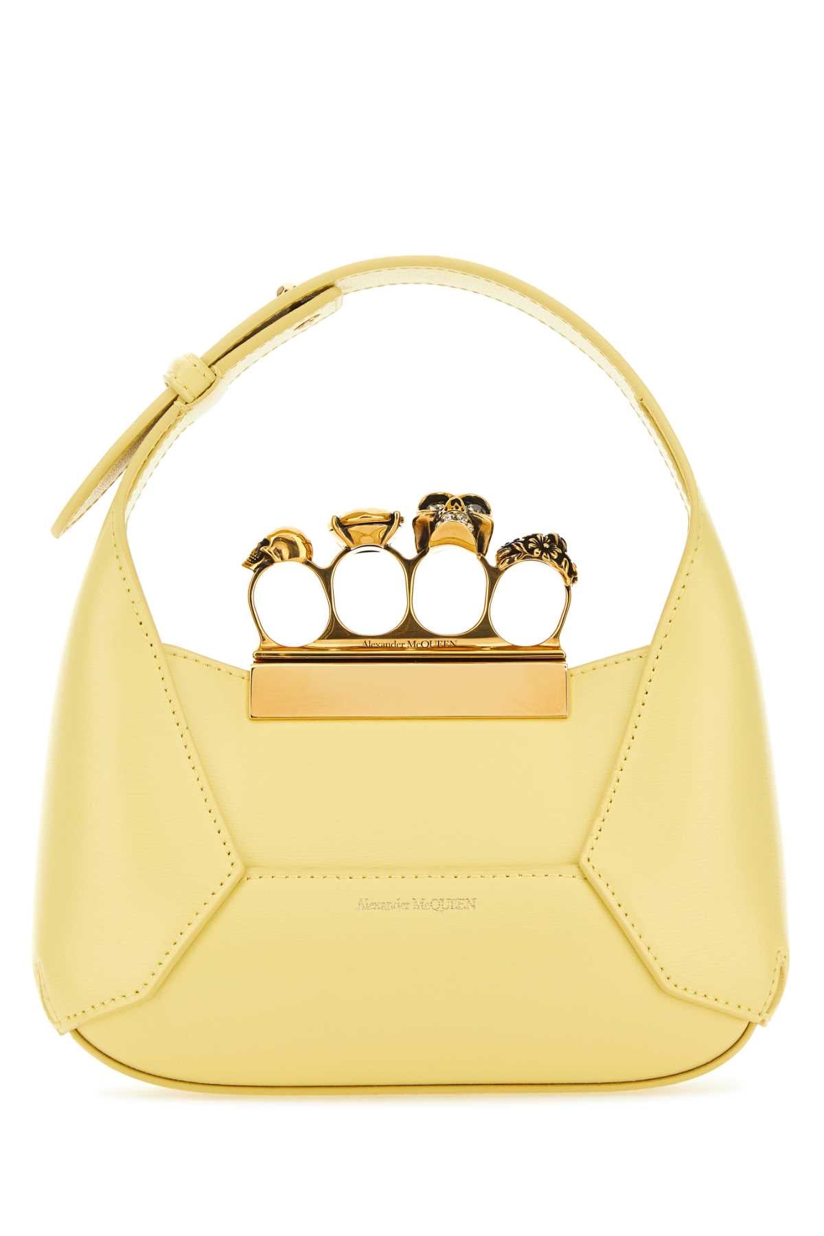 ALEXANDER MCQUEEN Mini Leather Jewellered Hobo Handbag