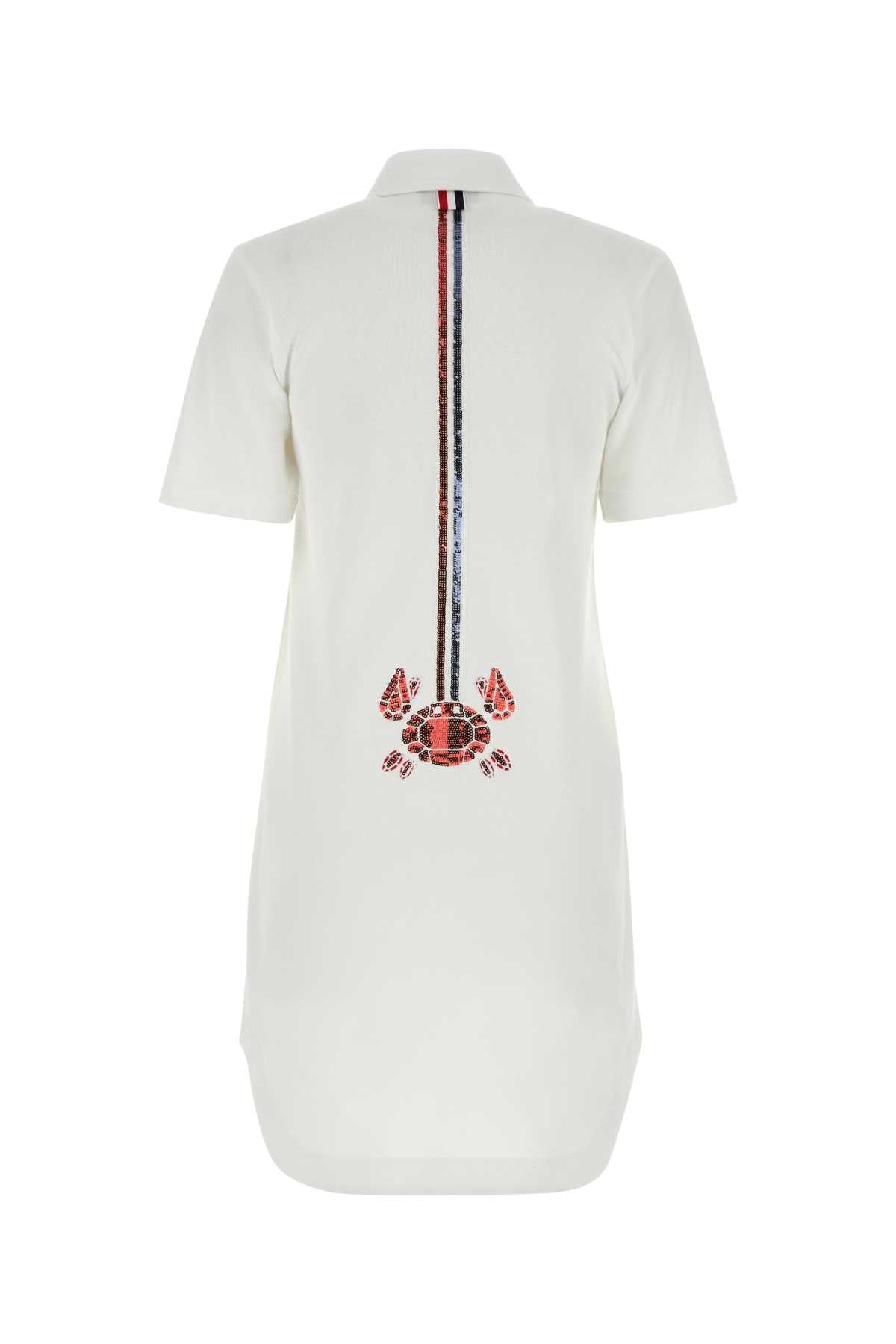 THOM BROWNE Chic Mini Piquet Shirt Dress for Women