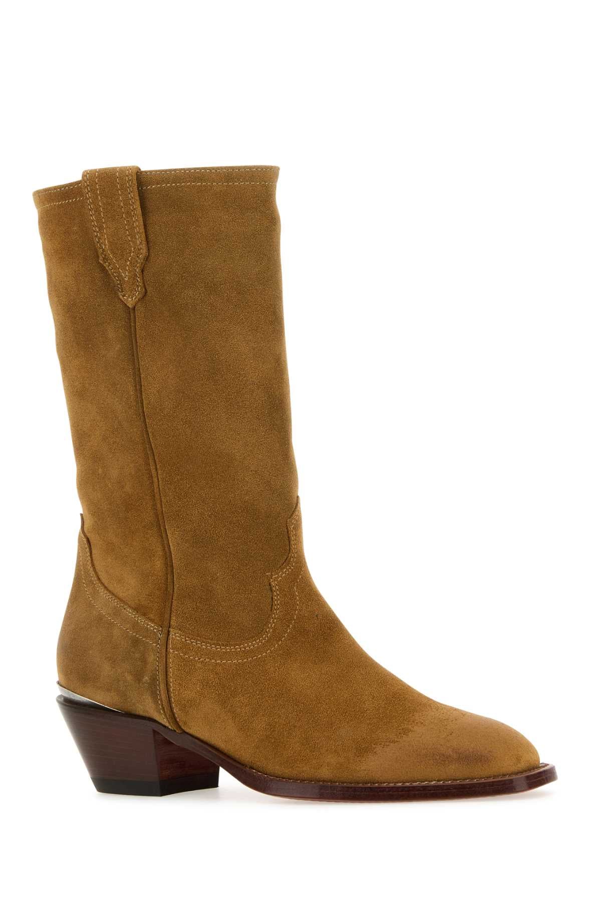 SONORA Mini Suede Durango Ankle Boots with 4 cm Heel Height