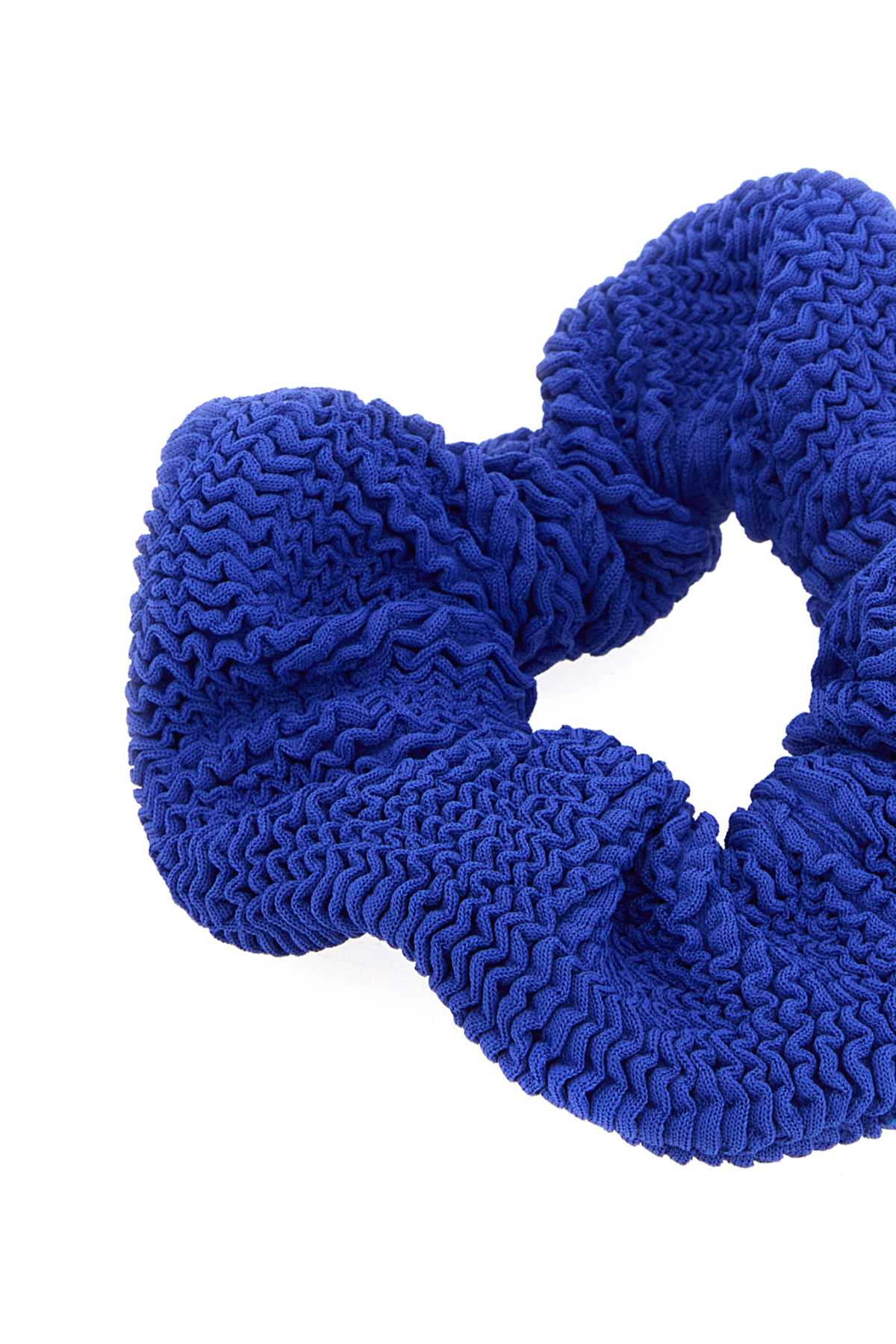 HUNZA G Electric Blue Mini Fabric Scrunchie
