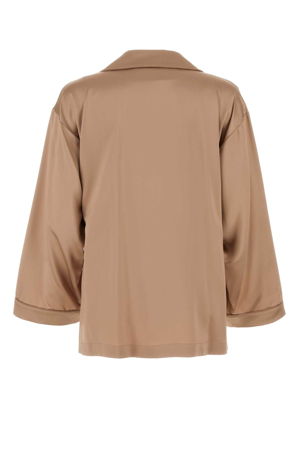 PIANOFORTE Antiqued Satin Vasaio Shirt for Women