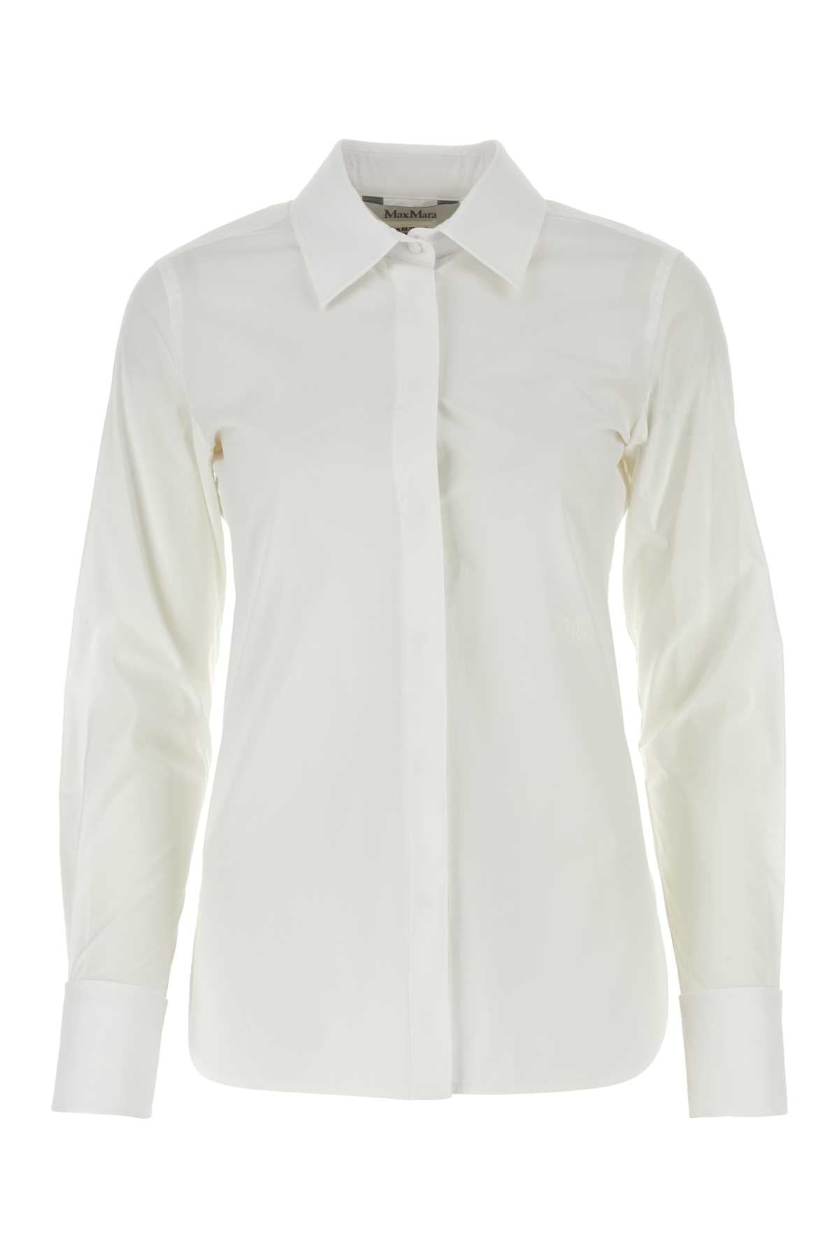MAX MARA Stretch Poplin Shirt for Women - SS24 Collection