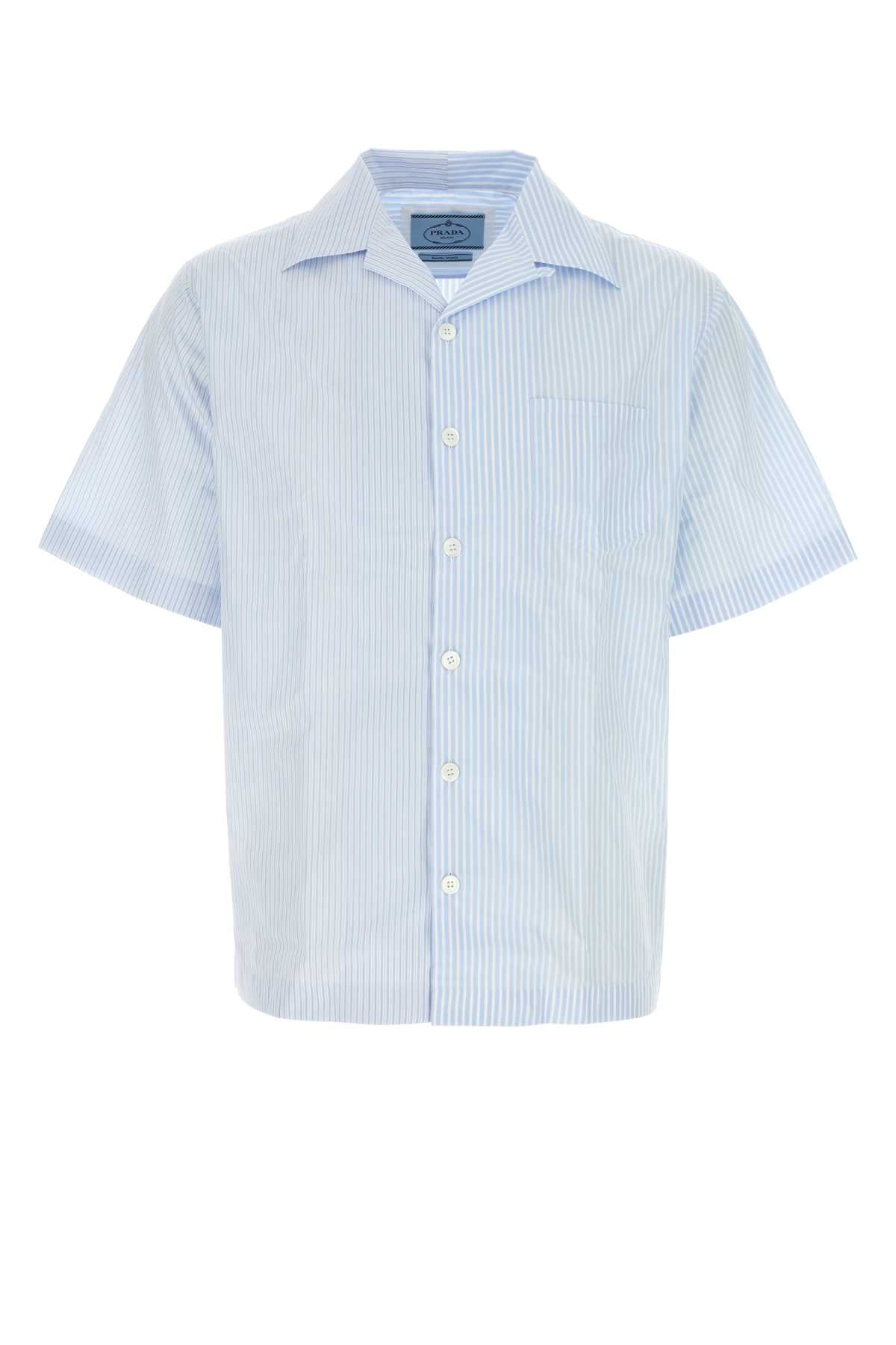 PRADA Printed Poplin Shirt for Men - Summer Collection 2025