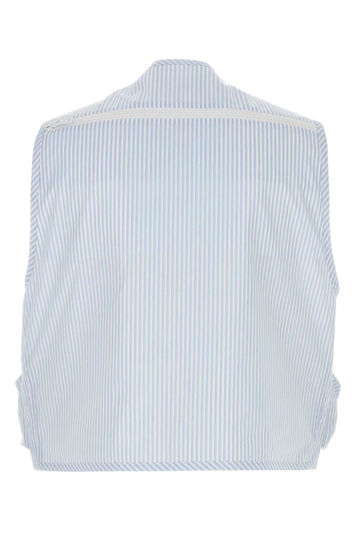 PRADA Embroidered Poplin Vest for Men - SS24 Collection