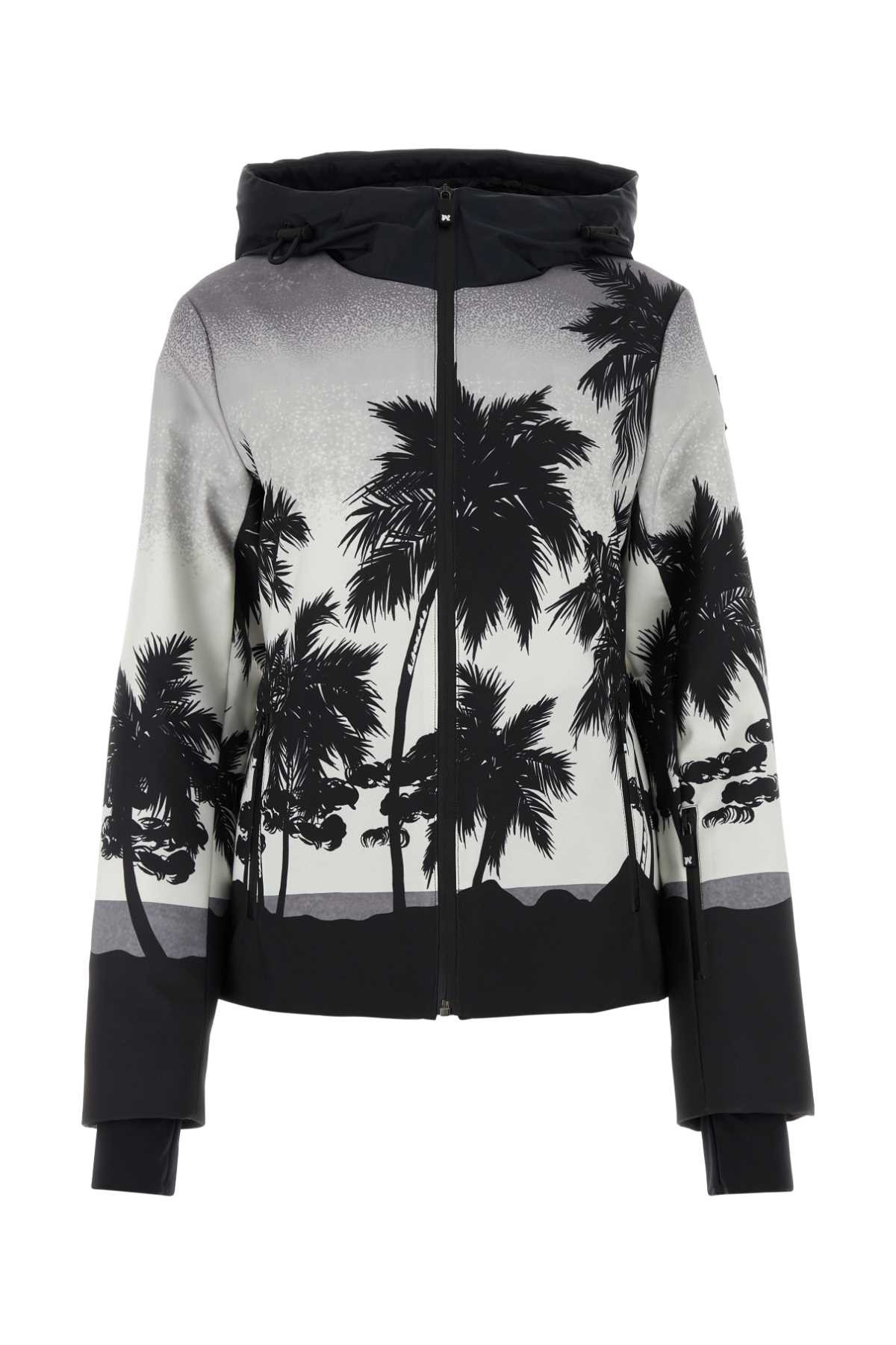 PALM ANGELS Printed Polyester Palm Ski Jacket for Women - 24S Season