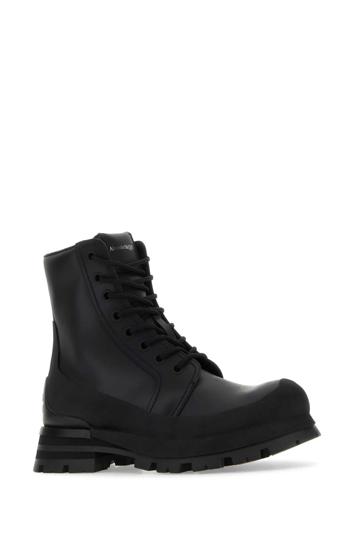 ALEXANDER MCQUEEN Wander Leather Ankle Boots for Men