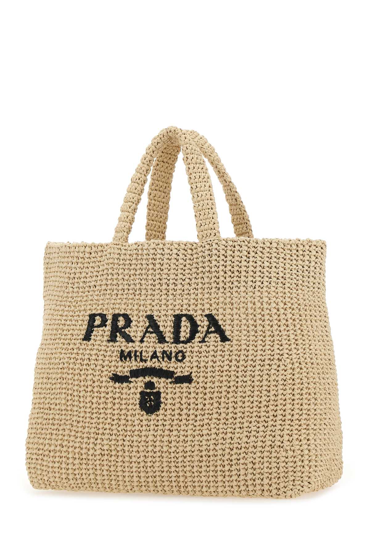 PRADA Raffia Shopping Handbag - 40cm x 35cm x 14cm