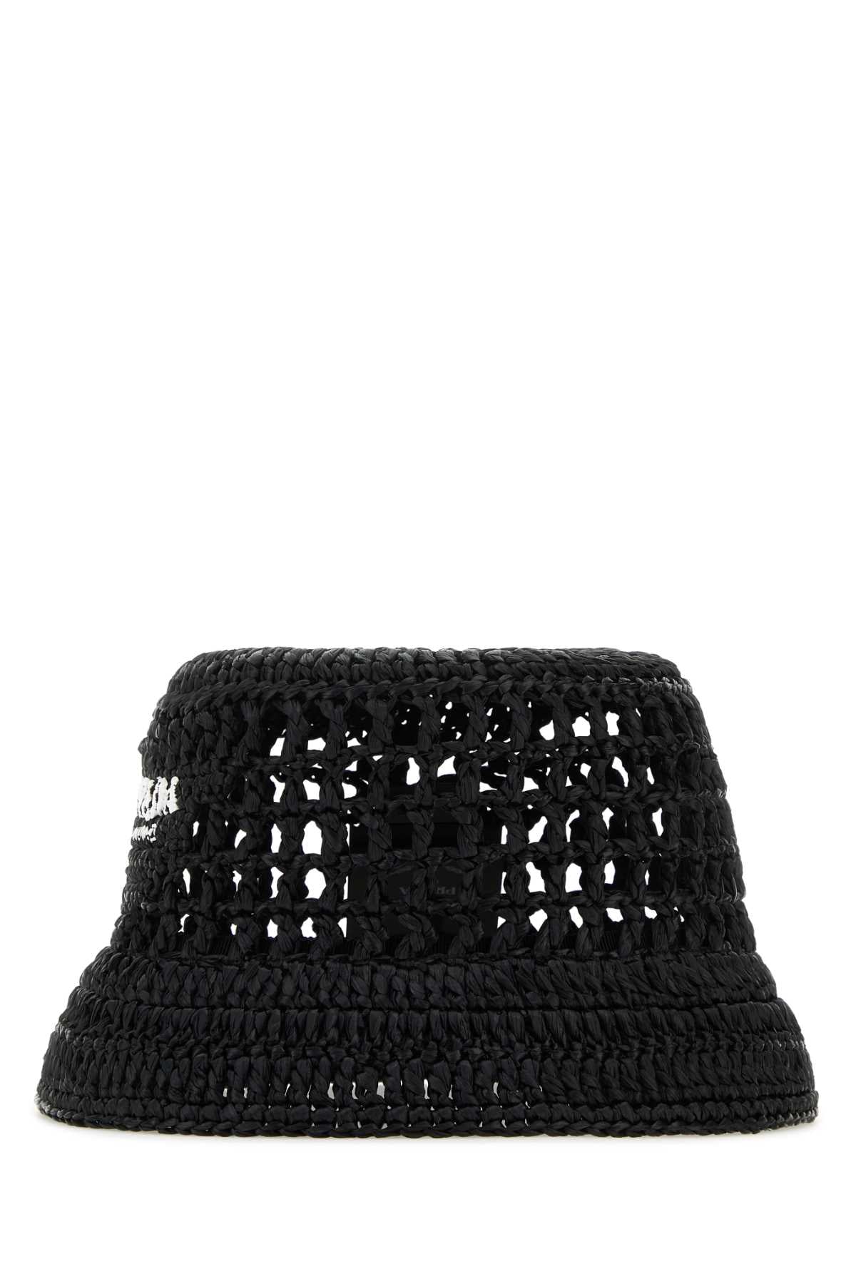 PRADA Raffia Bucket Hat