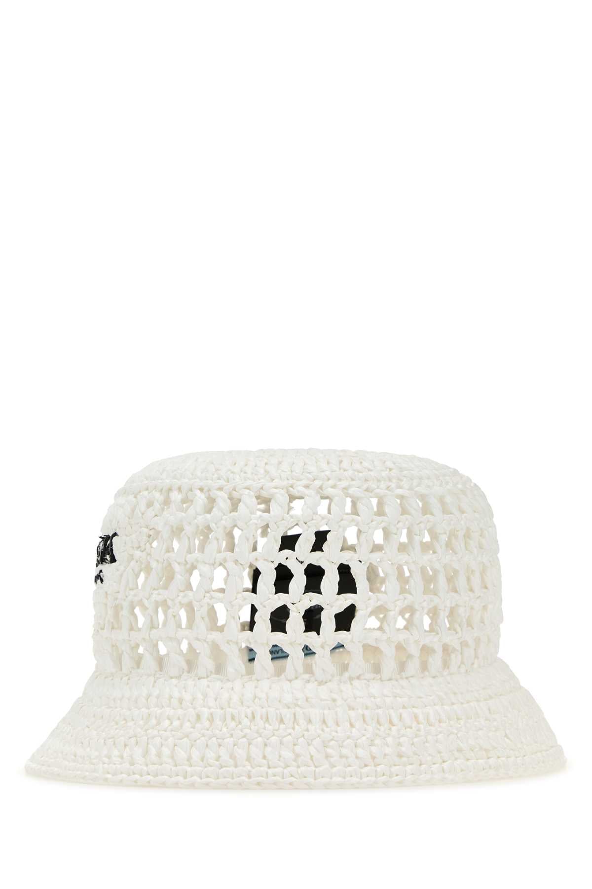 PRADA Raffia Bucket Hat for Women - Summer Style