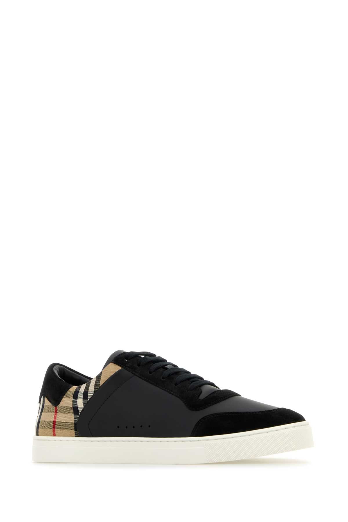 BURBERRY Premium Leather and Fabric Sneakers for Men