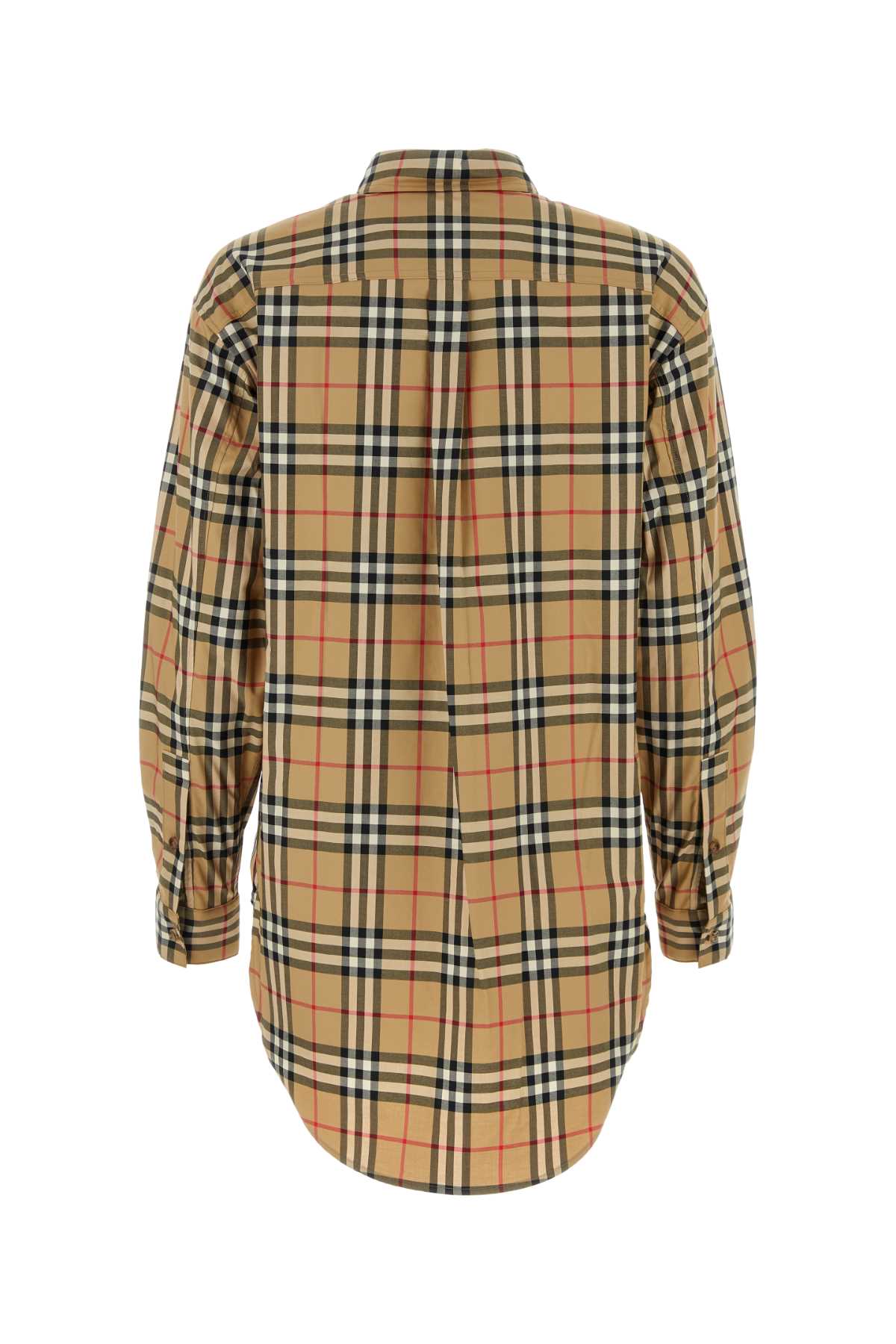 BURBERRY Embroidered Stretch Cotton Shirt for Women