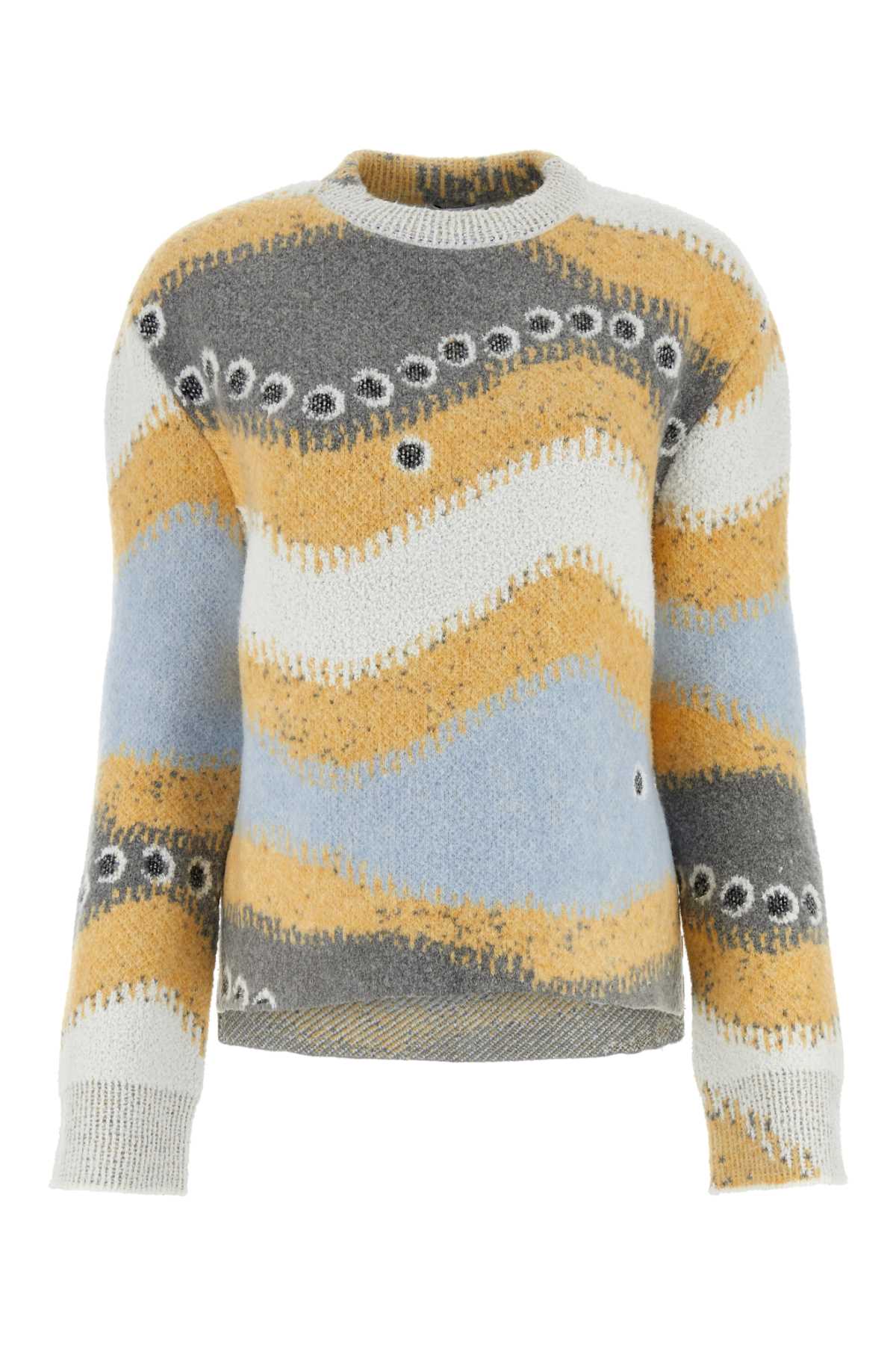 LOEWE Multicolor Stretch Wool Blend Sweater for Women