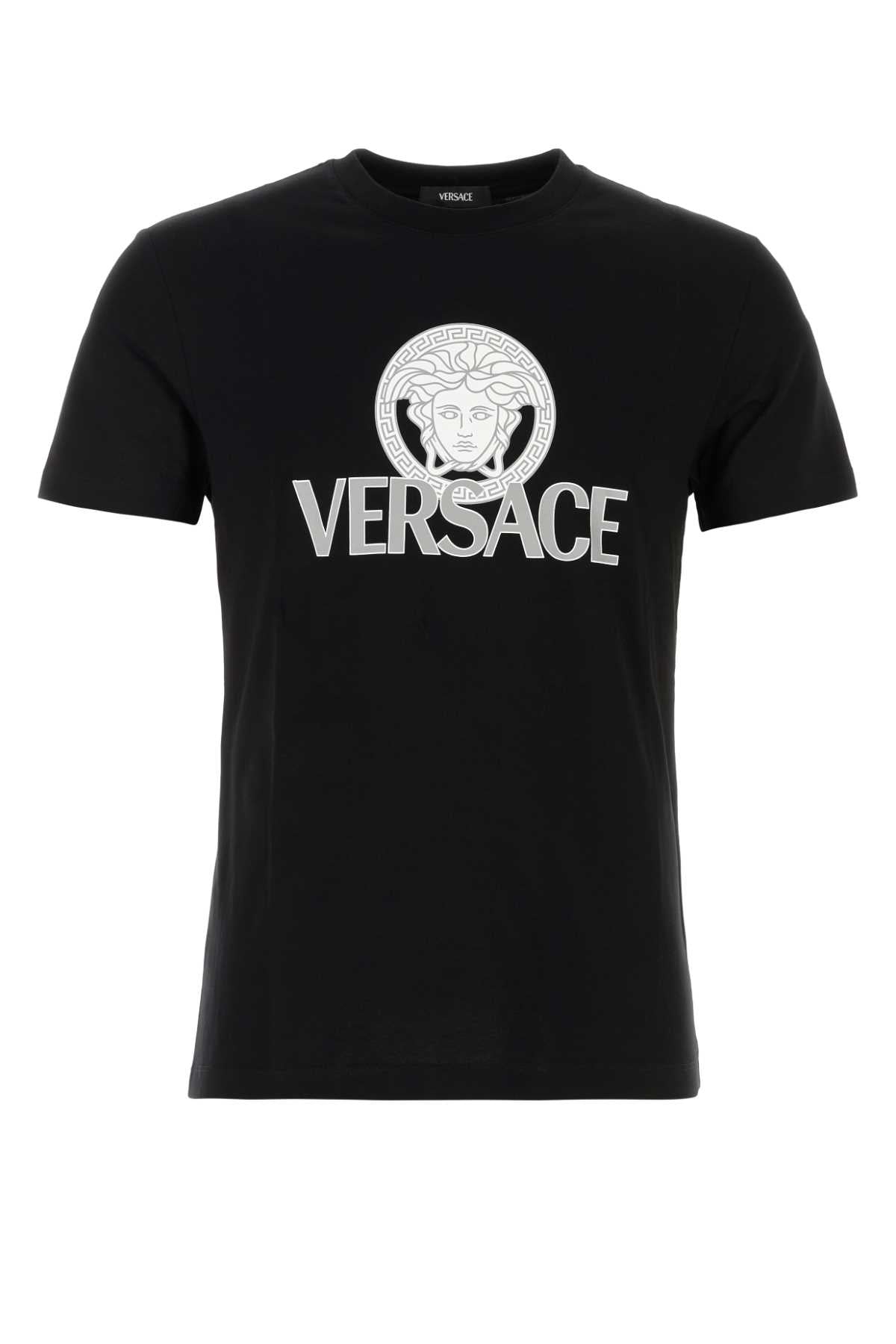 VERSACE Crewneck T-Shirt with Medusa Logo - Size 48 IT