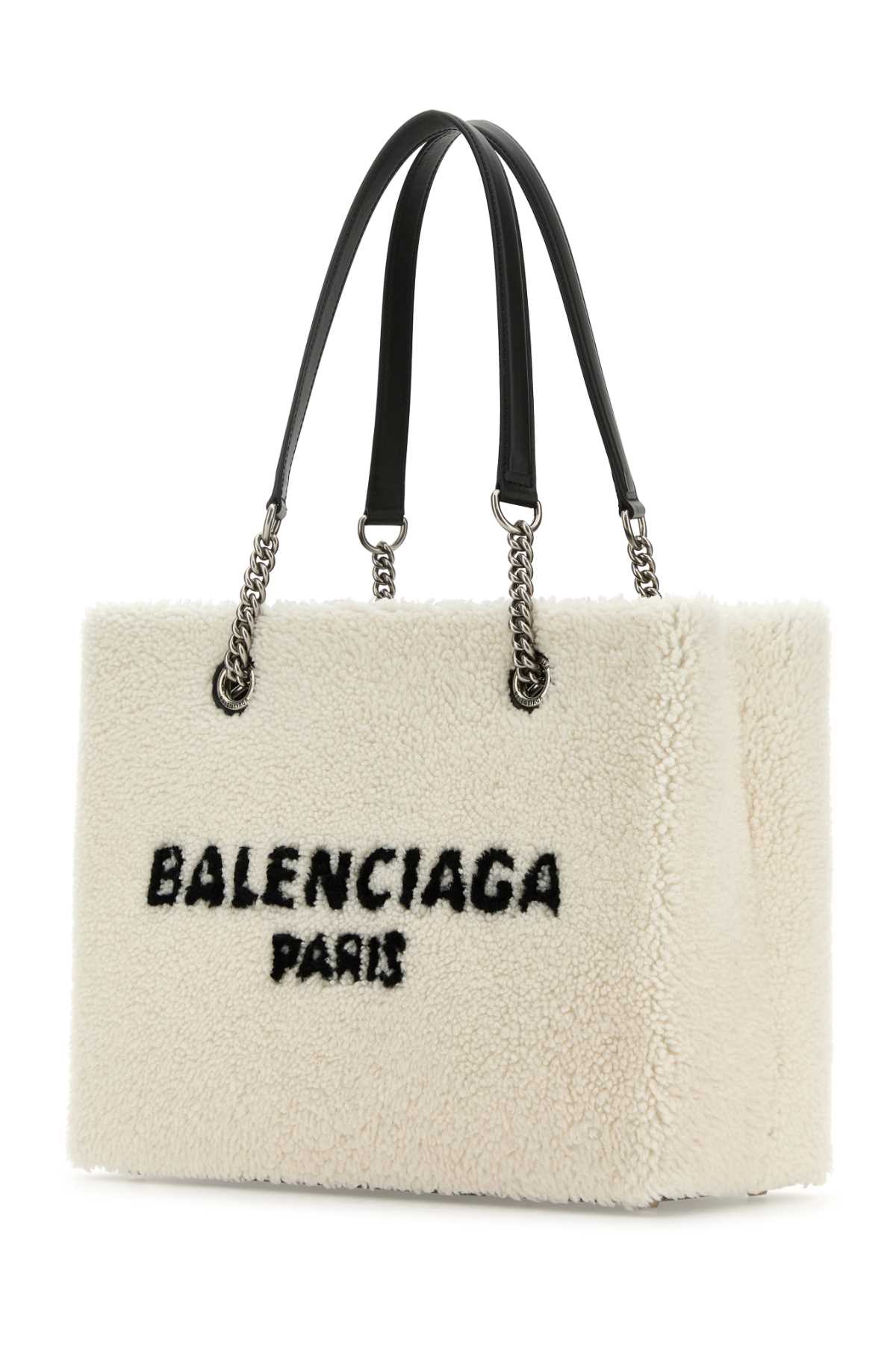 BALENCIAGA Shearling Duty Free M Handbag - 35cm x 27cm x 14cm