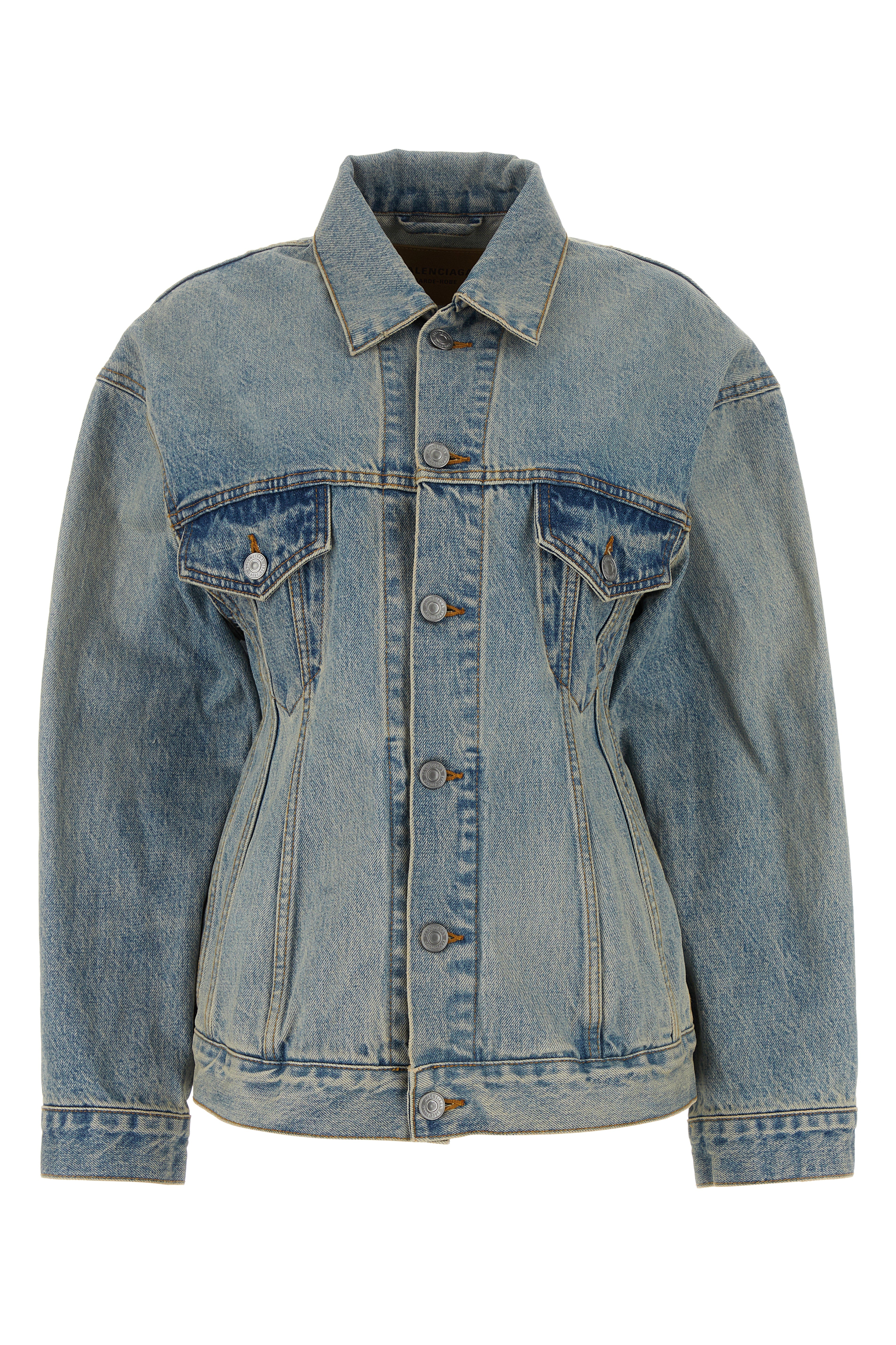 BALENCIAGA Denim Hourglass Jacket for Women