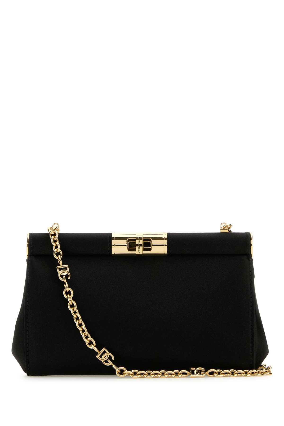 DOLCE & GABBANA Mini Satin Clutch Bag - FW25 Collection