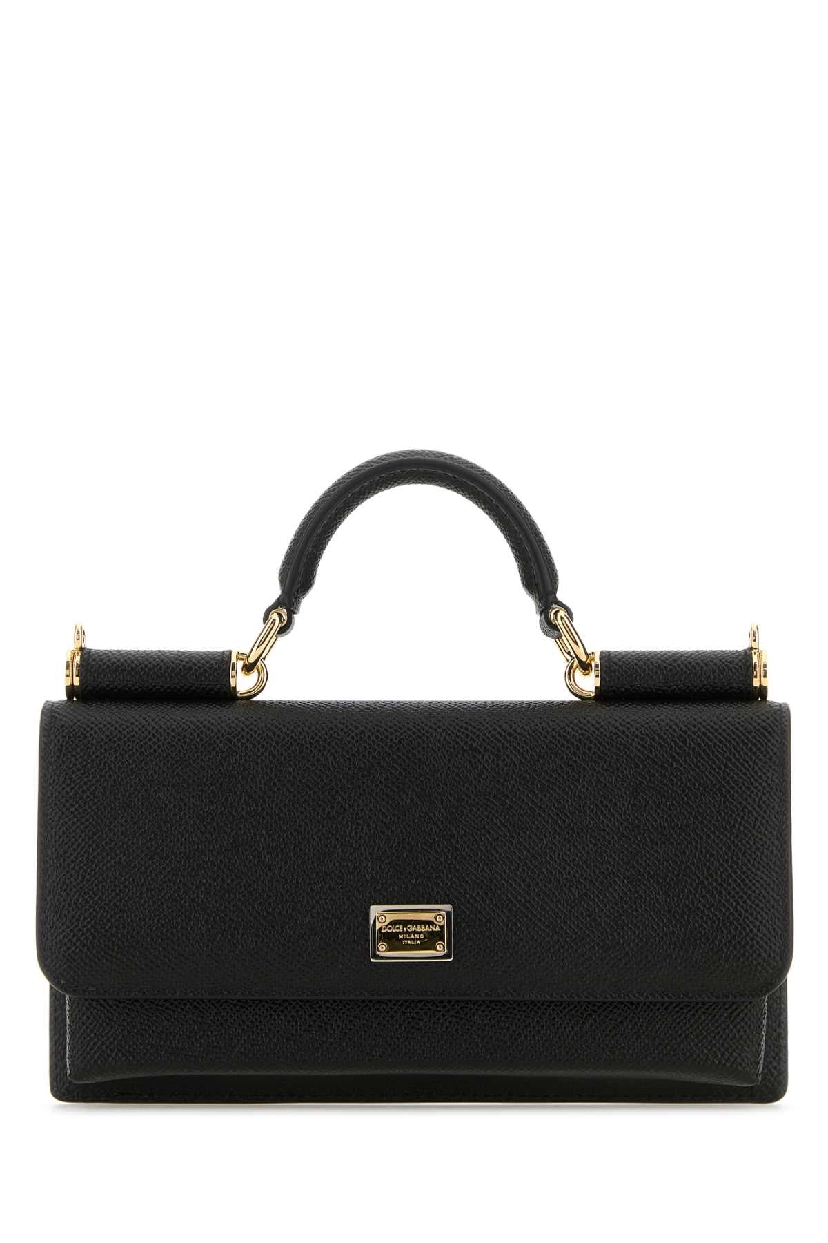 DOLCE & GABBANA Elegant Mini Leather Handbag