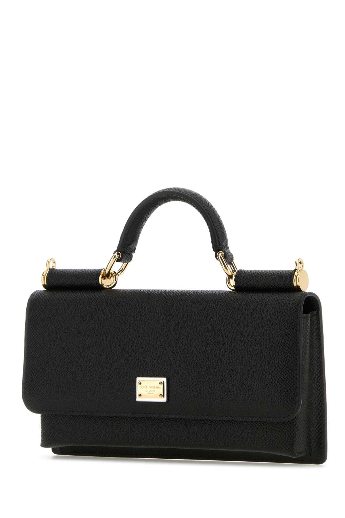 DOLCE & GABBANA Elegant Mini Leather Handbag