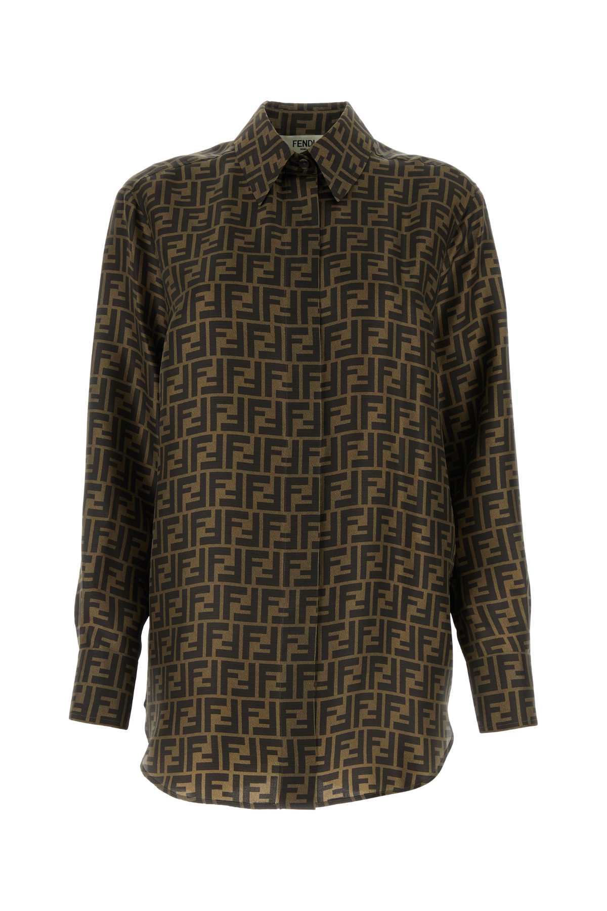 FENDI Printed Twill Shirt for Women