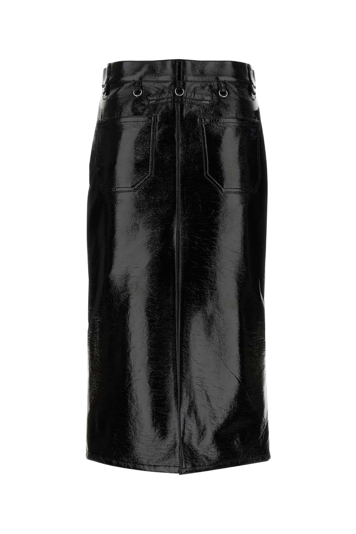 COURREGES Elegant Vinyl Mini Skirt