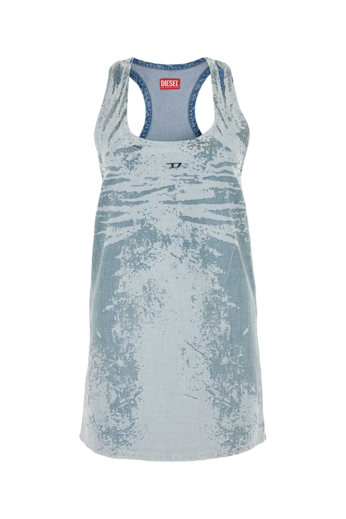 DIESEL Stylish Printed Denim Mini Dress for Women