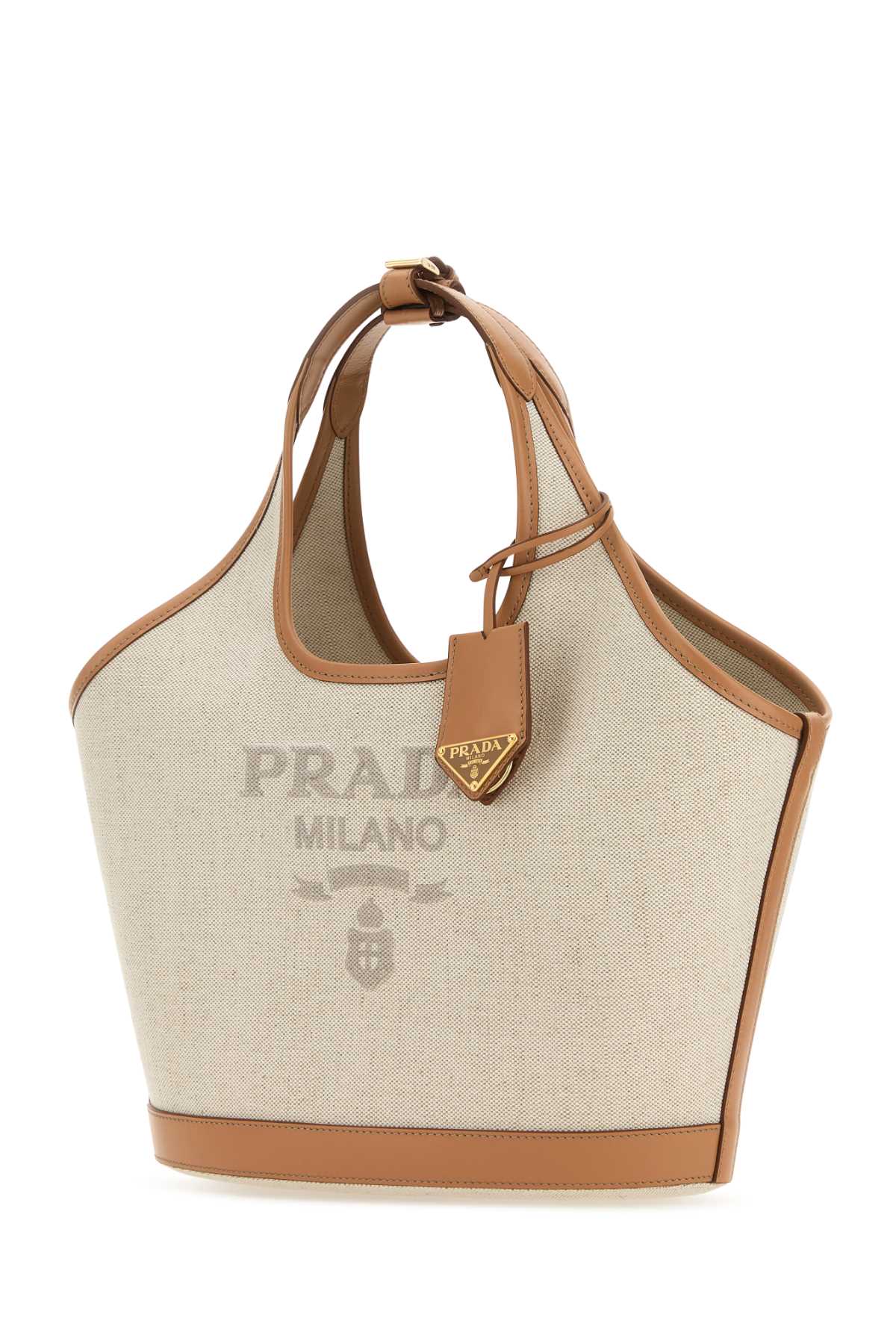 PRADA Sand Canvas Handbag - 34cm x 23cm