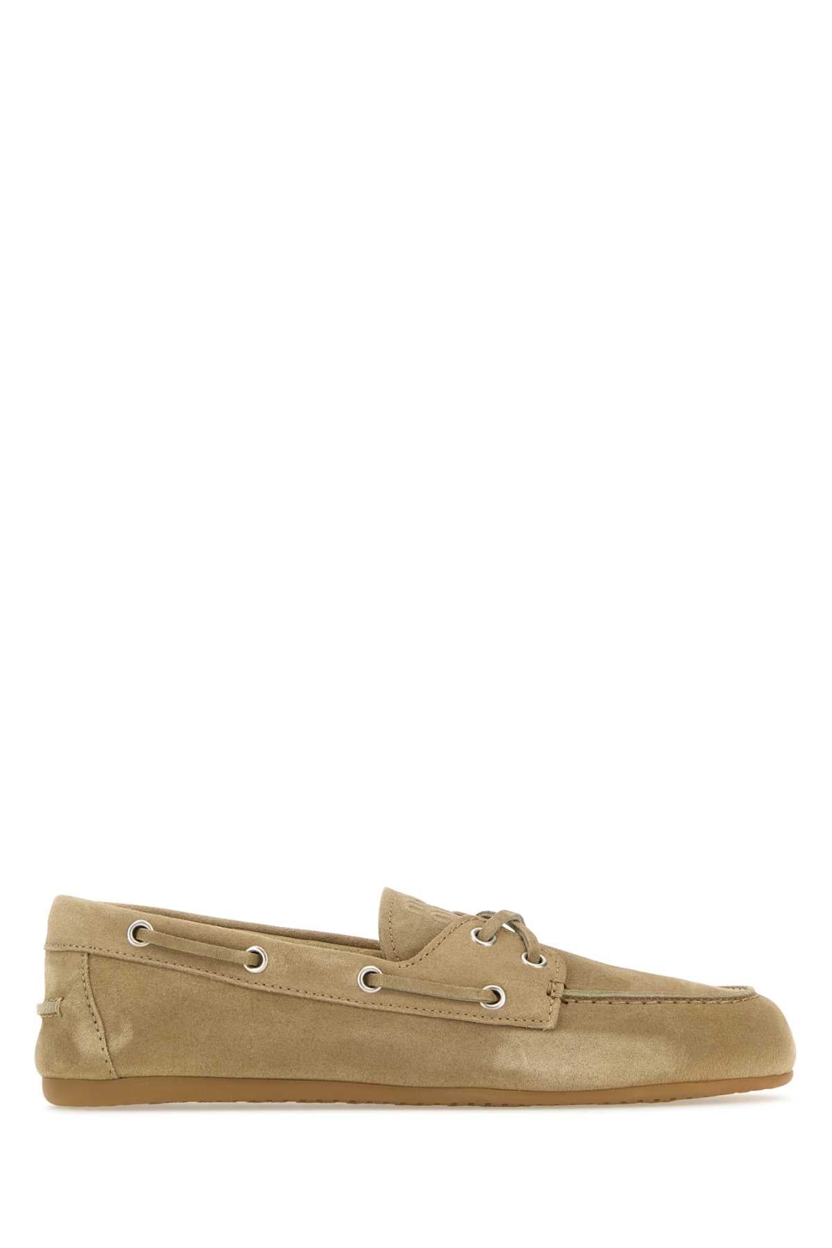 MIU MIU Elegant Suede Loafers for Women