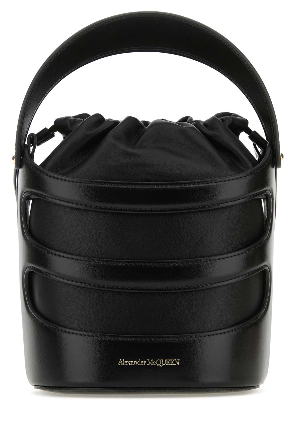 ALEXANDER MCQUEEN Mini Leather The Rise Bucket Handbag