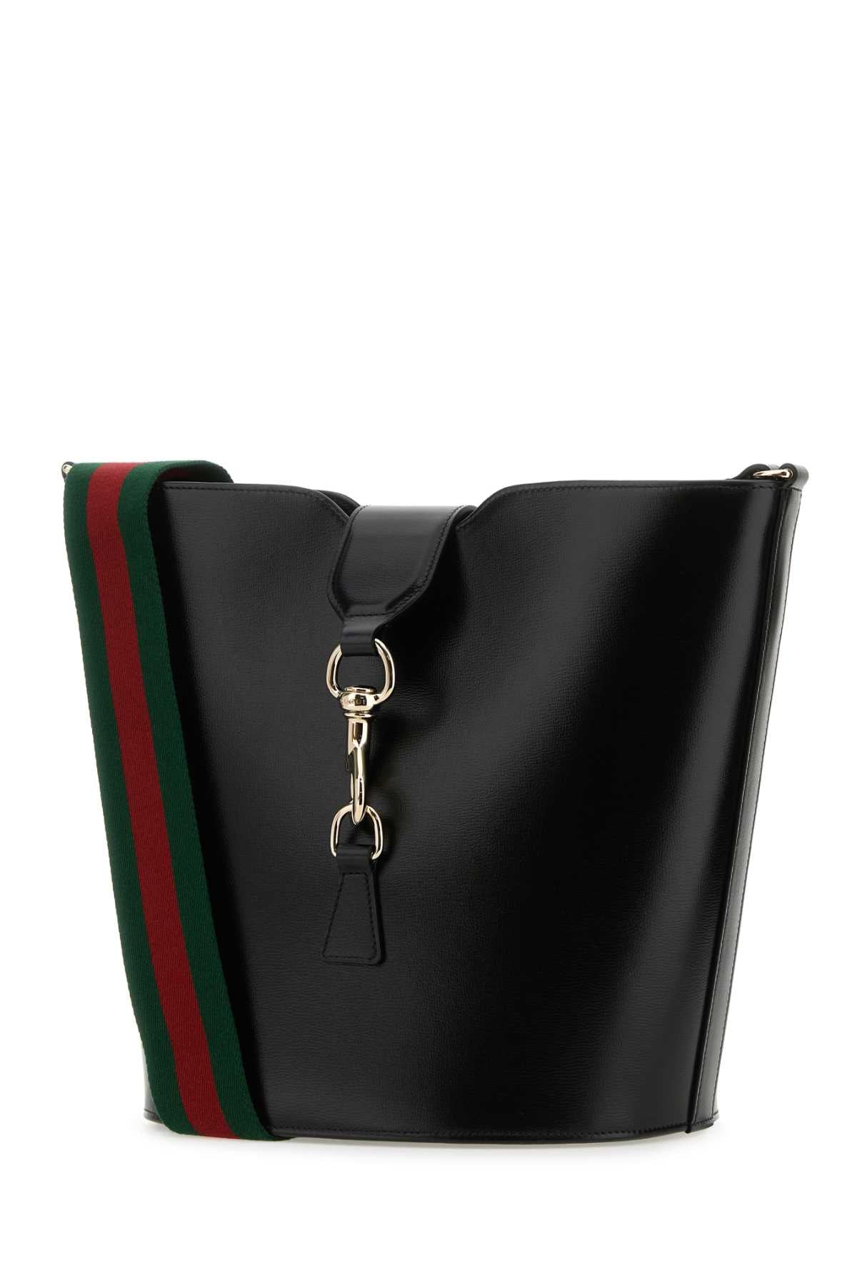 GUCCI Mini Leather Bucket Handbag