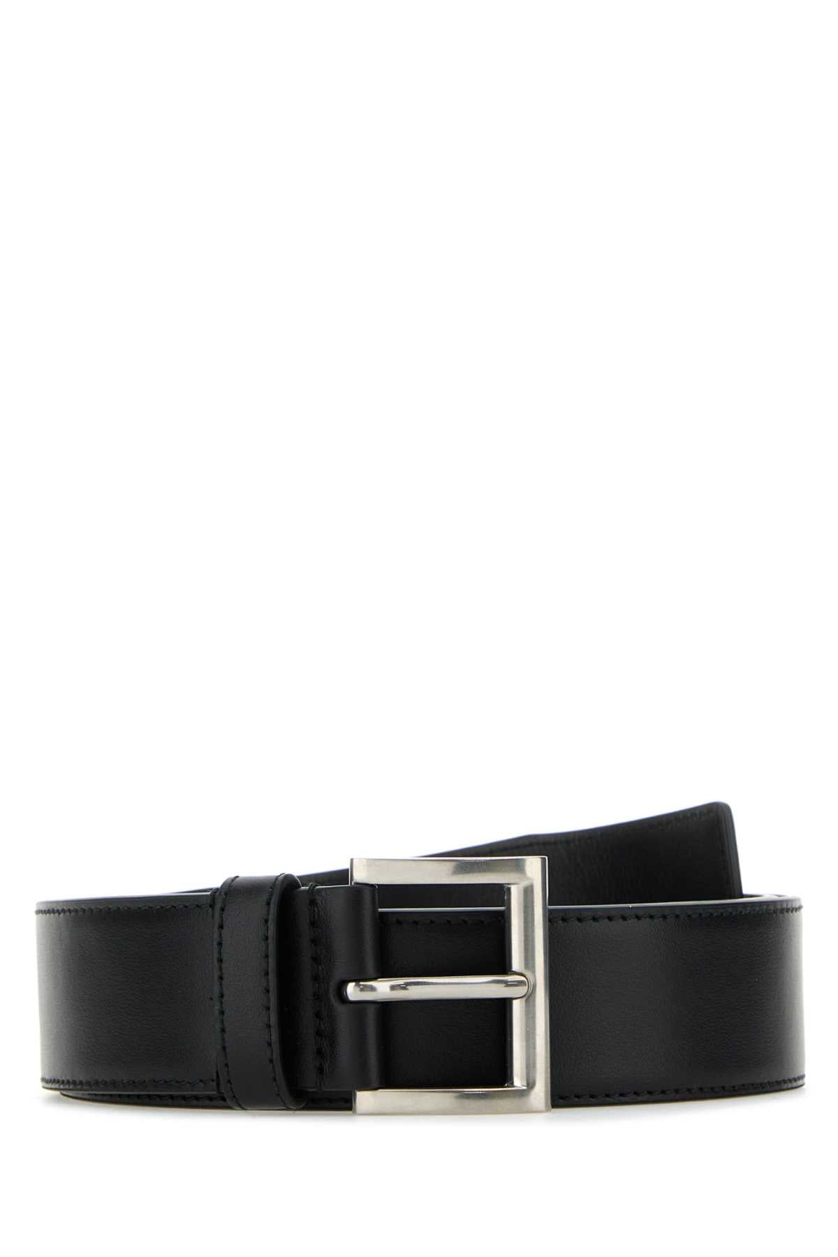 PRADA Elegant Leather Belt, 3 cm Height