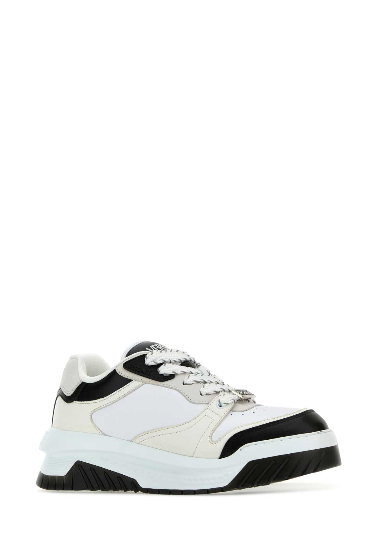 VERSACE Elevated Multicolor Leather Odissea Sneaker for Men
