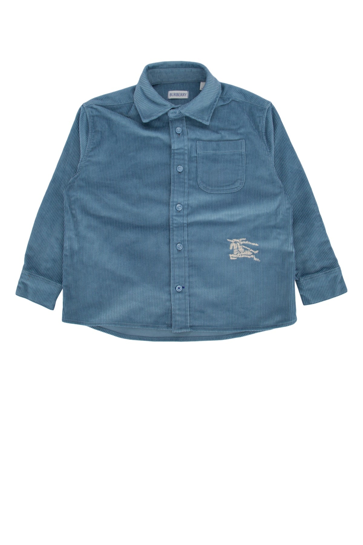 BURBERRY JR Kids Mini Devon Long Sleeve Cord Shirt