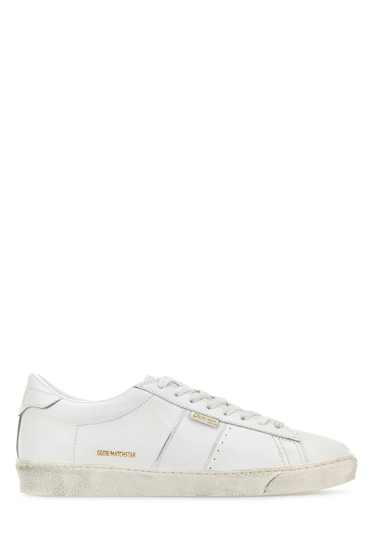 GOLDEN GOOSE DELUXE BRAND Men's Classic White Leather Matchstar Sneakers