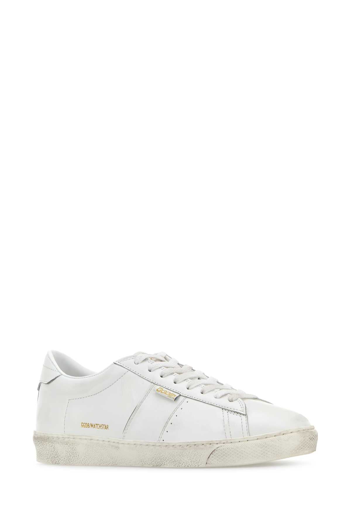 GOLDEN GOOSE DELUXE BRAND Men's Classic White Leather Matchstar Sneakers