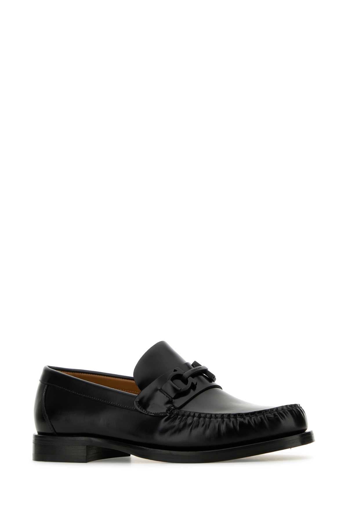 Ferragamo Classic Leather Fort Loafers for Men