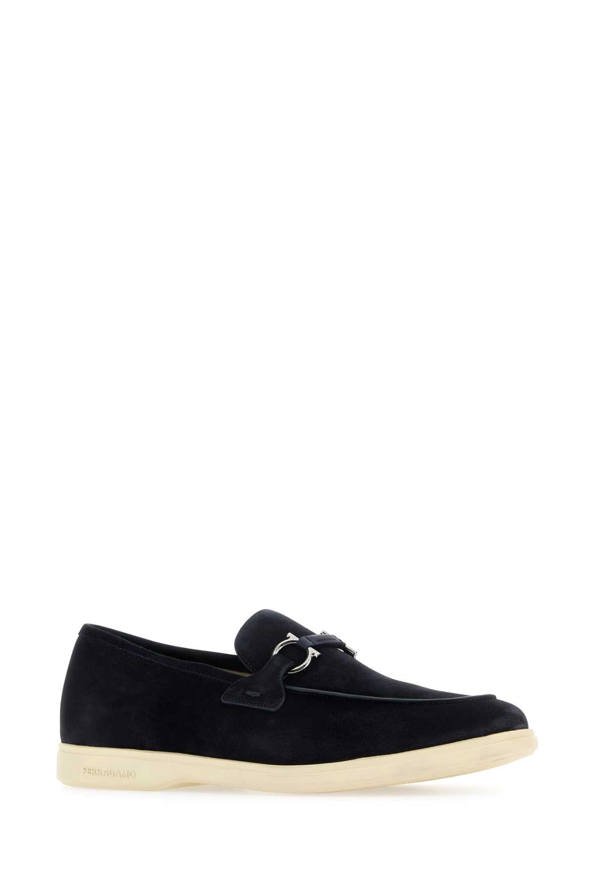 Ferragamo Premium Suede Cosimo Loafers for Men