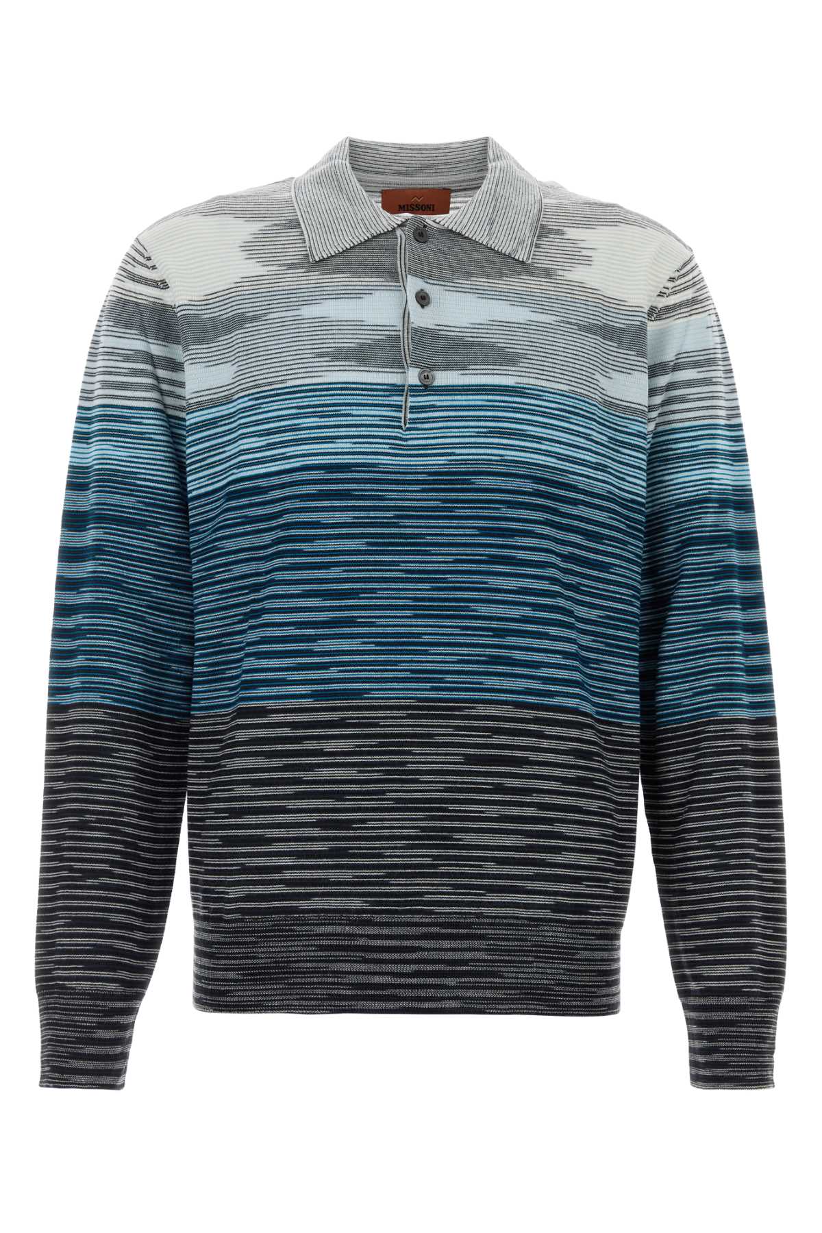 MISSONI Embroidered Wool Polo Shirt for Men