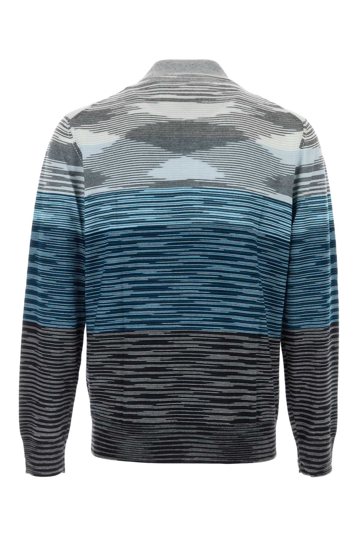 MISSONI Embroidered Wool Polo Shirt for Men