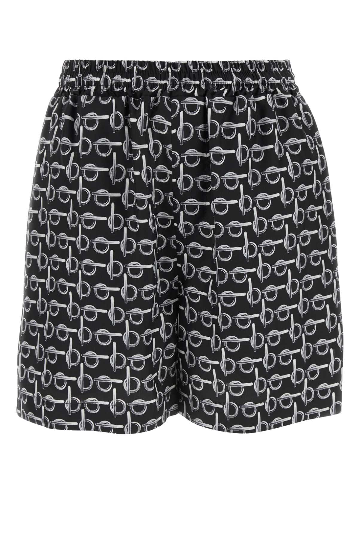 BURBERRY Silk Printed Mini Shorts